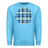 Ocean Blue Winter Tartan Patch Premium Sweatshirt - BundleAndBundleShop