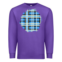 Purple Winter Tartan Patch Premium Sweatshirt - BundleAndBundleShop