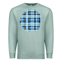 Seafoam Winter Tartan Patch Premium Sweatshirt - BundleAndBundleShop