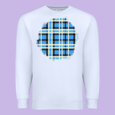 Winter Tartan Patch Premium Sweatshirt Designed By Bundleandbundleshop