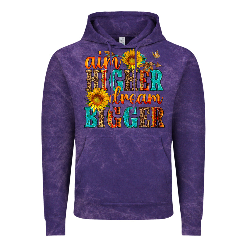 Aim Higher Dream Bigger Vintage Hoodie by HRA Design Shop | Teevron