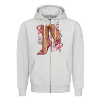 Dove Grey cancer high heels Zipper Hoodie - MaliasSmallBusiness