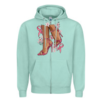 Seafoam cancer high heels Zipper Hoodie - MaliasSmallBusiness