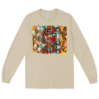 Mushroom western horses roses and bullskulls wıth cowhide amd serape brushstro Long Sleeve Tee - Artiststas
