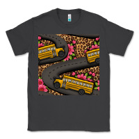 Smoke flower leopard school bus seamless pattern Classic Tee - BundleAndBundleShop