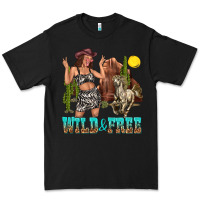 Black wild and free Premium Tee - texasbilliewilder