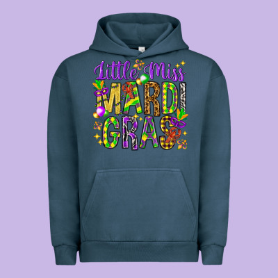 Little Miss Mardi Gras Urban Hoodie Designed By Howdyjamesfarm