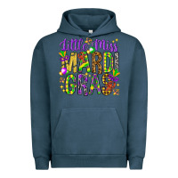 Pigment Midnight Navy Little miss Mardi Gras Urban Hoodie - HowdyJamesFarm