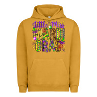 Pigment Peanut Butter Little miss Mardi Gras Urban Hoodie - HowdyJamesFarm