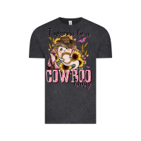 Vintage Black i wanna be a cowboo baby halloween Vintage Tee - AdoDesignShop