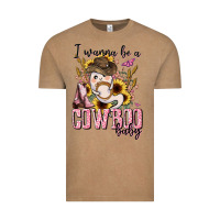 Vintage Coffee i wanna be a cowboo baby halloween Vintage Tee - AdoDesignShop