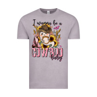 Vintage Zinc i wanna be a cowboo baby halloween Vintage Tee - AdoDesignShop