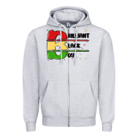 Heather Grey black boy Zipper Hoodie - MaliasSmallBusiness