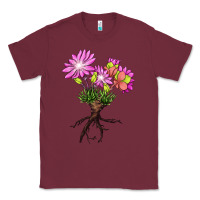 Burgundy Bitterroot Flower Classic Tee - LillyAllenDesigns