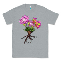 Heather Grey Bitterroot Flower Classic Tee - LillyAllenDesigns