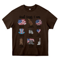 Chocolate Brown god says i am Heavy Core Tee - MaliasSmallBusiness