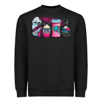 Black racing coffee cups Heavyweight Sweatshirt - JahusDesignShop