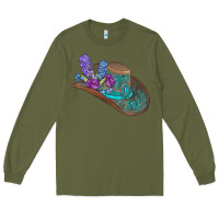 Army Green cowboy hat Long Sleeve Tee - AdoDesignShop
