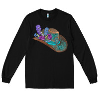 Black cowboy hat Long Sleeve Tee - AdoDesignShop