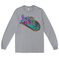 Heather Grey cowboy hat Long Sleeve Tee - AdoDesignShop