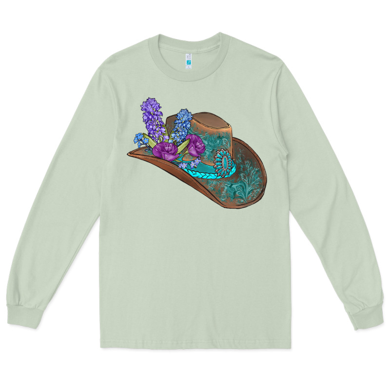 Cowboy Hat Long Sleeve Tee by AdoDesignShop | Teevron