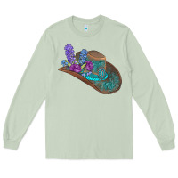 Matcha cowboy hat Long Sleeve Tee - AdoDesignShop