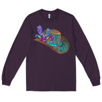 Plum cowboy hat Long Sleeve Tee - AdoDesignShop