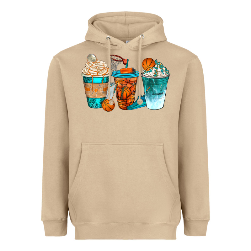 Basketball Coffee Cups Bbs Heavyweight Hoodie by BundleAndBundleShop | Teevron