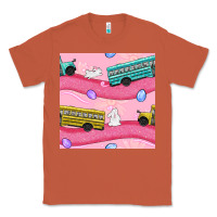 Copper easter school bus seamless pattern Classic Tee - BundleAndBundleShop