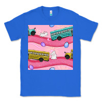 True Royal easter school bus seamless pattern Classic Tee - BundleAndBundleShop