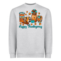 Heather Grey happy thanksgiving coffee Heavyweight Sweatshirt - JahusDesignShop