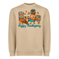 Mushroom happy thanksgiving coffee Heavyweight Sweatshirt - JahusDesignShop