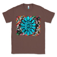 Chestnut cowhide and serape gemstone background Classic Tee - RanaPortraitStore
