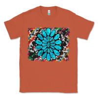 Copper cowhide and serape gemstone background Classic Tee - RanaPortraitStore