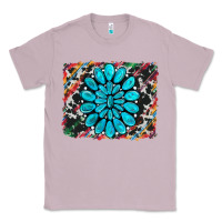 Lilac cowhide and serape gemstone background Classic Tee - RanaPortraitStore