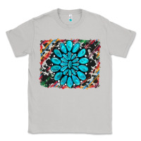 Moon Dust cowhide and serape gemstone background Classic Tee - RanaPortraitStore