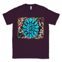 Plum cowhide and serape gemstone background Classic Tee - RanaPortraitStore