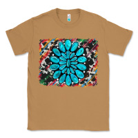 Toasted Coconut cowhide and serape gemstone background Classic Tee - RanaPortraitStore