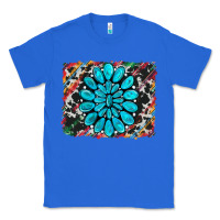 True Royal cowhide and serape gemstone background Classic Tee - RanaPortraitStore