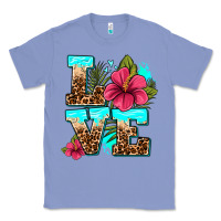 Colony Blue love summer with flowers Classic Tee - AdoDesignShop