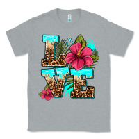 Heather Grey love summer with flowers Classic Tee - AdoDesignShop