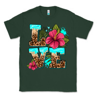Sports Green love summer with flowers Classic Tee - AdoDesignShop
