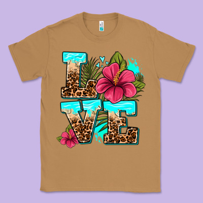 Love Summer With Flowers Classic Tee Designed By Adodesignshop