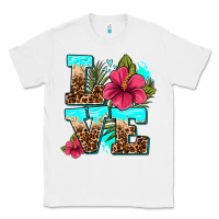 White love summer with flowers Classic Tee - AdoDesignShop