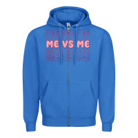 Me Vs Me Zipper Hoodie | Teevron