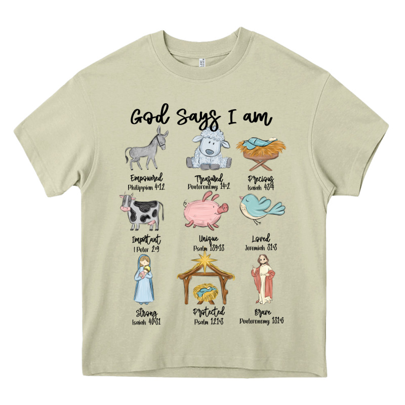 God Says I Am Heavy Core Tee by MaliasSmallBusiness | Teevron