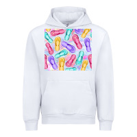 White flip flops with leopard Urban Hoodie - TumblerDesignByShophia