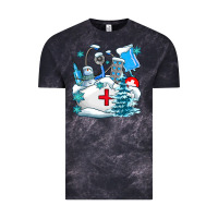 Cloud Black Winter Nurse life Vintage Tee - AdoDesignShop