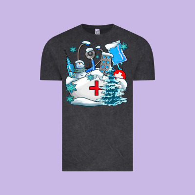 Winter Nurse Life Vintage Tee Designed By Adodesignshop
