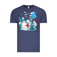 Vintage Denim Winter Nurse life Vintage Tee - AdoDesignShop
